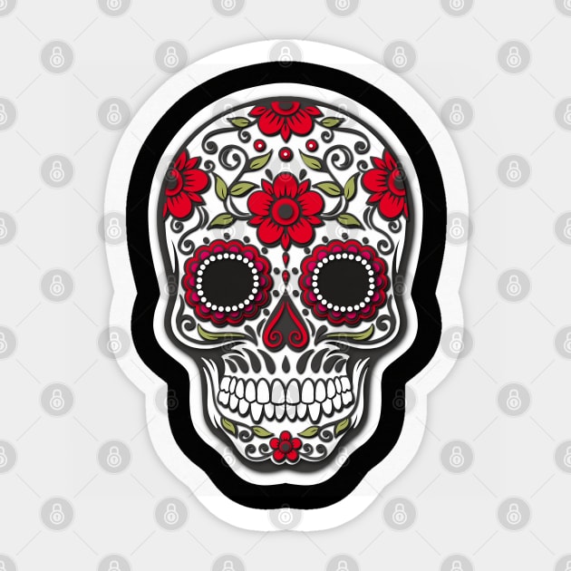 3D Paper cut skull Sticker by Prita_d